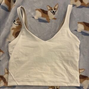 Lululemon White Align Crop Top